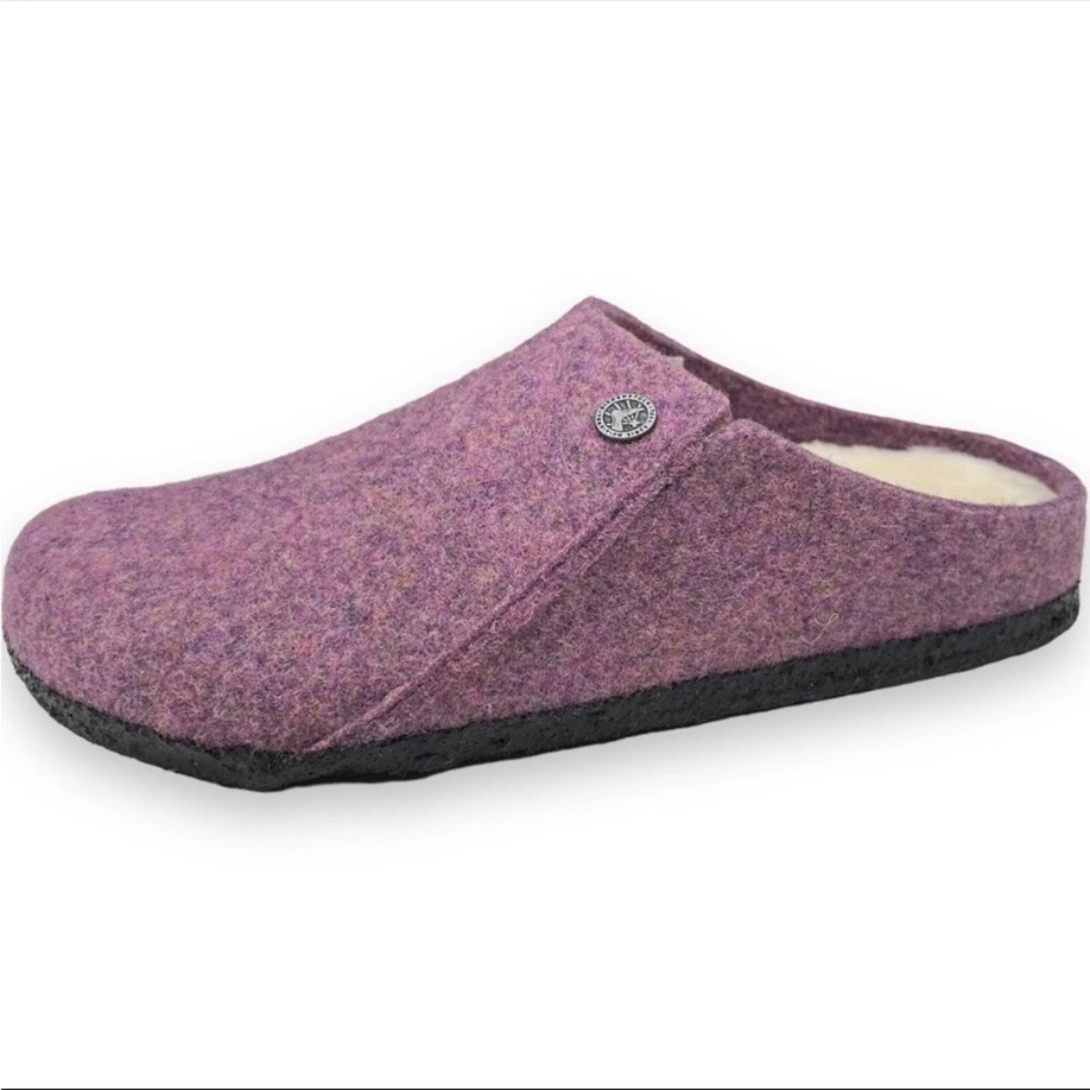 Birkenstock Zermatt Shearling Wool Felt Women Slipper… Gem